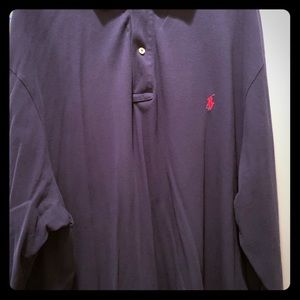 Navy Long Sleeved Polo